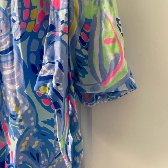 Lilly Pulitzer Dress With Tie Sleeves.  Size XS. - Picture 4 of 7